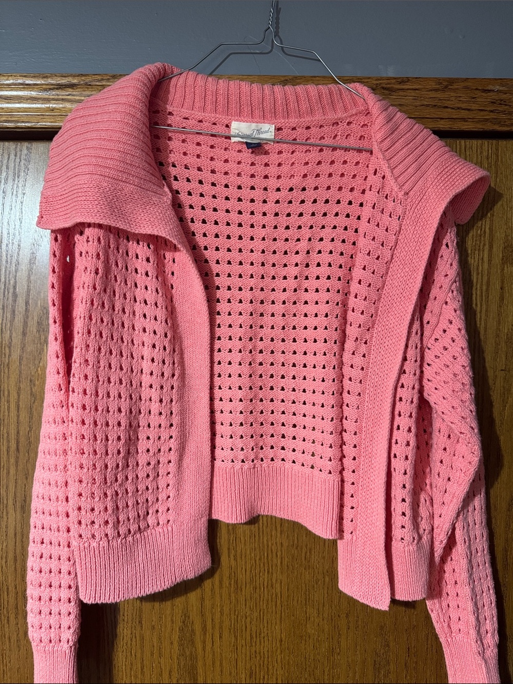 Universal Thread Pink Open-Knit Cardigan Sweater